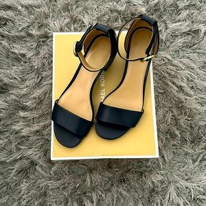 Micheal Kors Lena Flex Ankle Strap Block Heel Sandal
